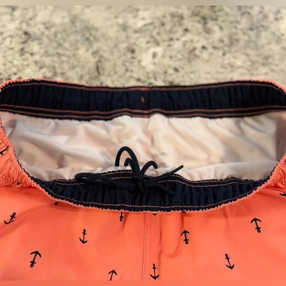 Nautica Anchor Print Coral Men's Shorts Size Medium - Picture 4 of 4